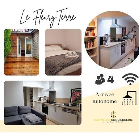 Апартаменти Fleuryterre - Grand 2 Pieces Avec Terrasse Deville-les-Rouen Екстер'єр фото