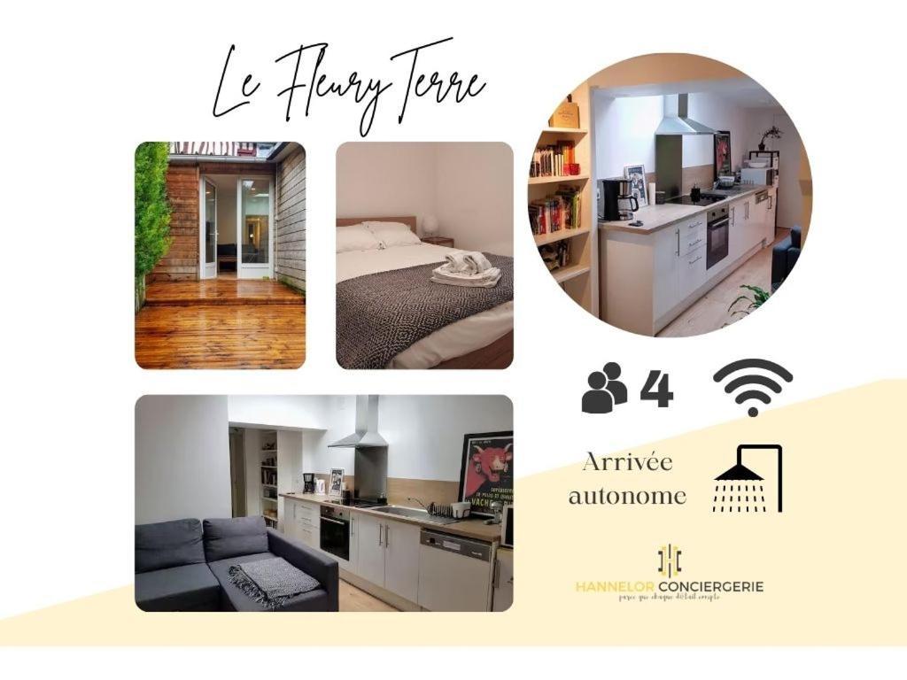 Апартаменти Fleuryterre - Grand 2 Pieces Avec Terrasse Deville-les-Rouen Екстер'єр фото